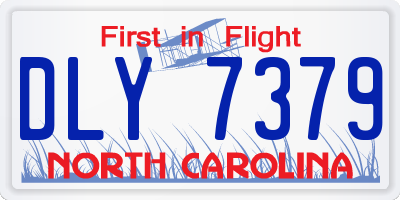 NC license plate DLY7379