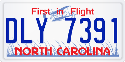 NC license plate DLY7391