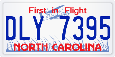 NC license plate DLY7395