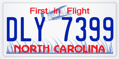 NC license plate DLY7399