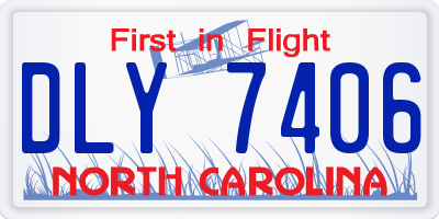 NC license plate DLY7406