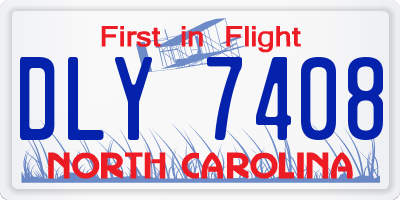 NC license plate DLY7408