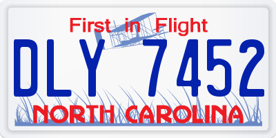 NC license plate DLY7452