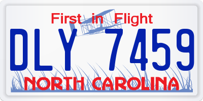 NC license plate DLY7459