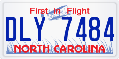 NC license plate DLY7484