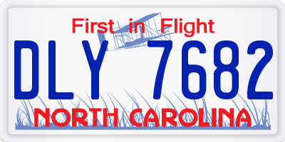 NC license plate DLY7682
