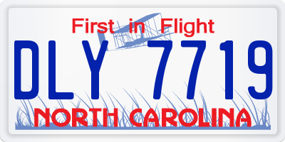 NC license plate DLY7719