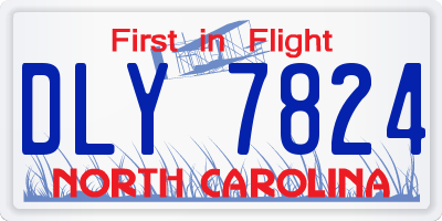 NC license plate DLY7824