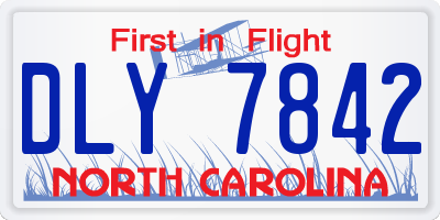 NC license plate DLY7842