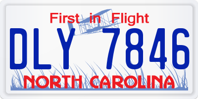 NC license plate DLY7846