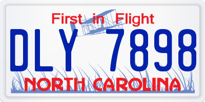 NC license plate DLY7898