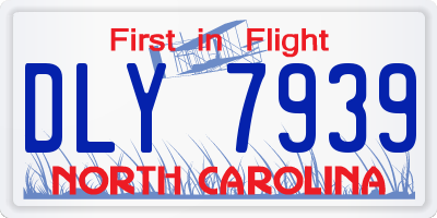 NC license plate DLY7939