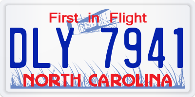 NC license plate DLY7941