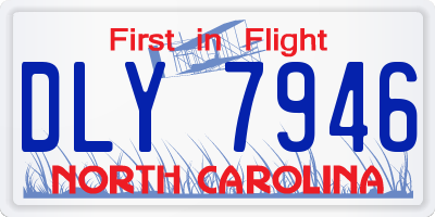 NC license plate DLY7946