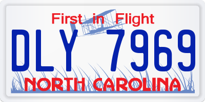 NC license plate DLY7969