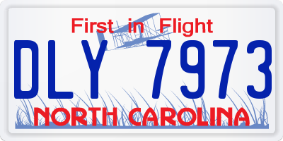 NC license plate DLY7973