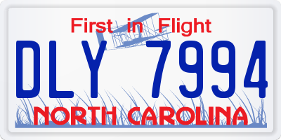 NC license plate DLY7994