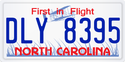 NC license plate DLY8395
