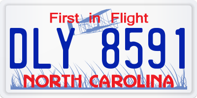 NC license plate DLY8591
