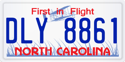 NC license plate DLY8861