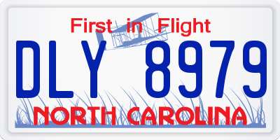 NC license plate DLY8979