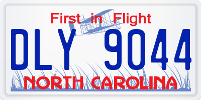 NC license plate DLY9044