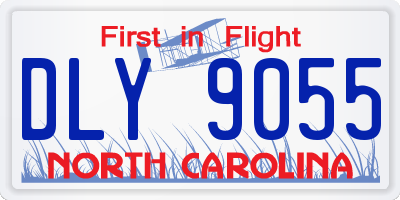 NC license plate DLY9055