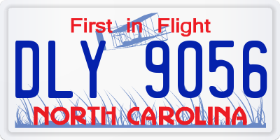NC license plate DLY9056
