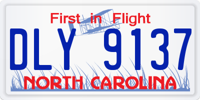 NC license plate DLY9137