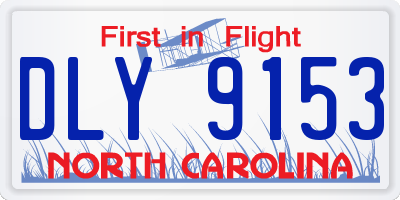 NC license plate DLY9153