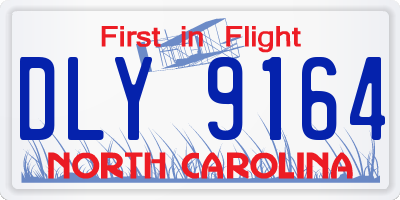 NC license plate DLY9164