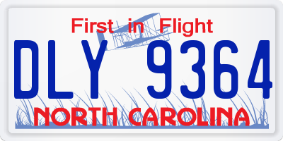 NC license plate DLY9364