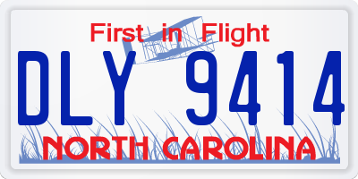 NC license plate DLY9414