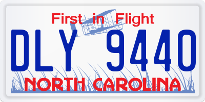 NC license plate DLY9440