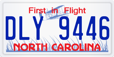 NC license plate DLY9446