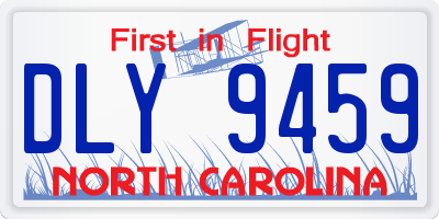 NC license plate DLY9459