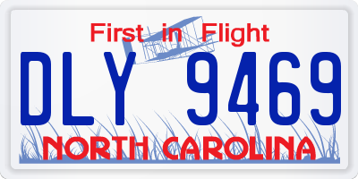NC license plate DLY9469