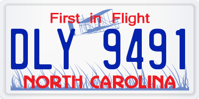 NC license plate DLY9491