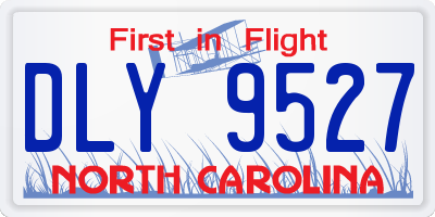 NC license plate DLY9527