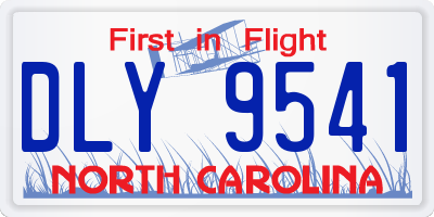 NC license plate DLY9541