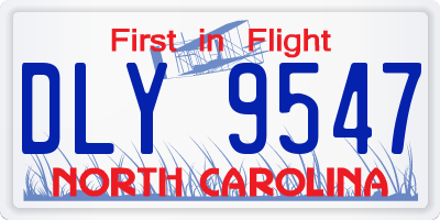 NC license plate DLY9547