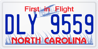 NC license plate DLY9559