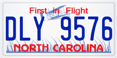 NC license plate DLY9576