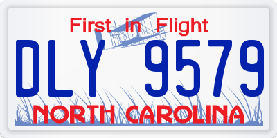 NC license plate DLY9579