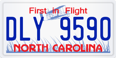 NC license plate DLY9590