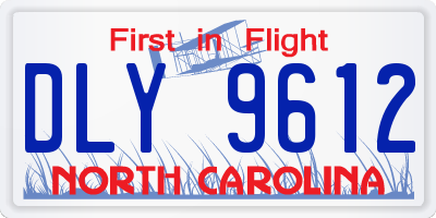NC license plate DLY9612