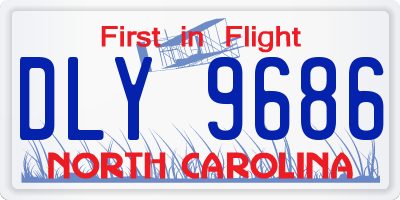 NC license plate DLY9686