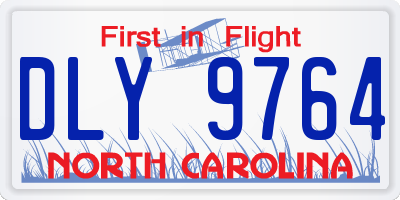 NC license plate DLY9764