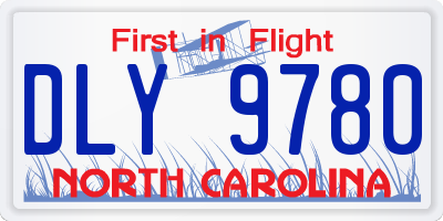 NC license plate DLY9780