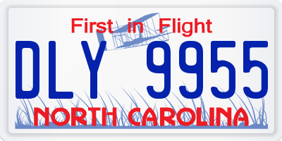 NC license plate DLY9955